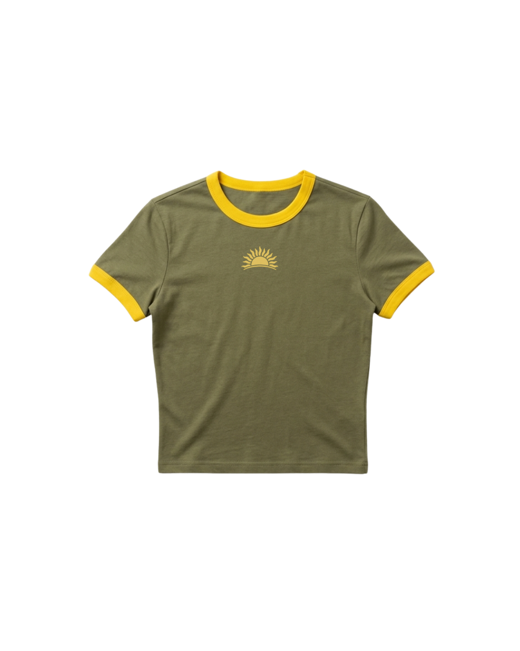 Sunsight Olive Ringer T-Shirt