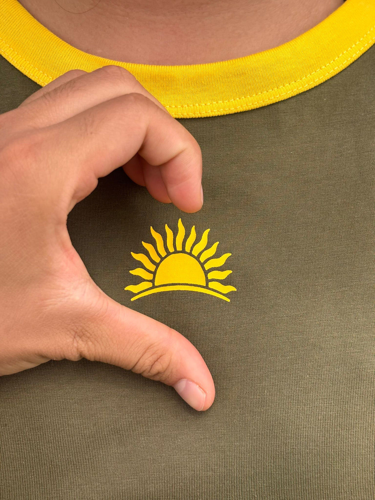 Sunsight Olive Ringer T-Shirt
